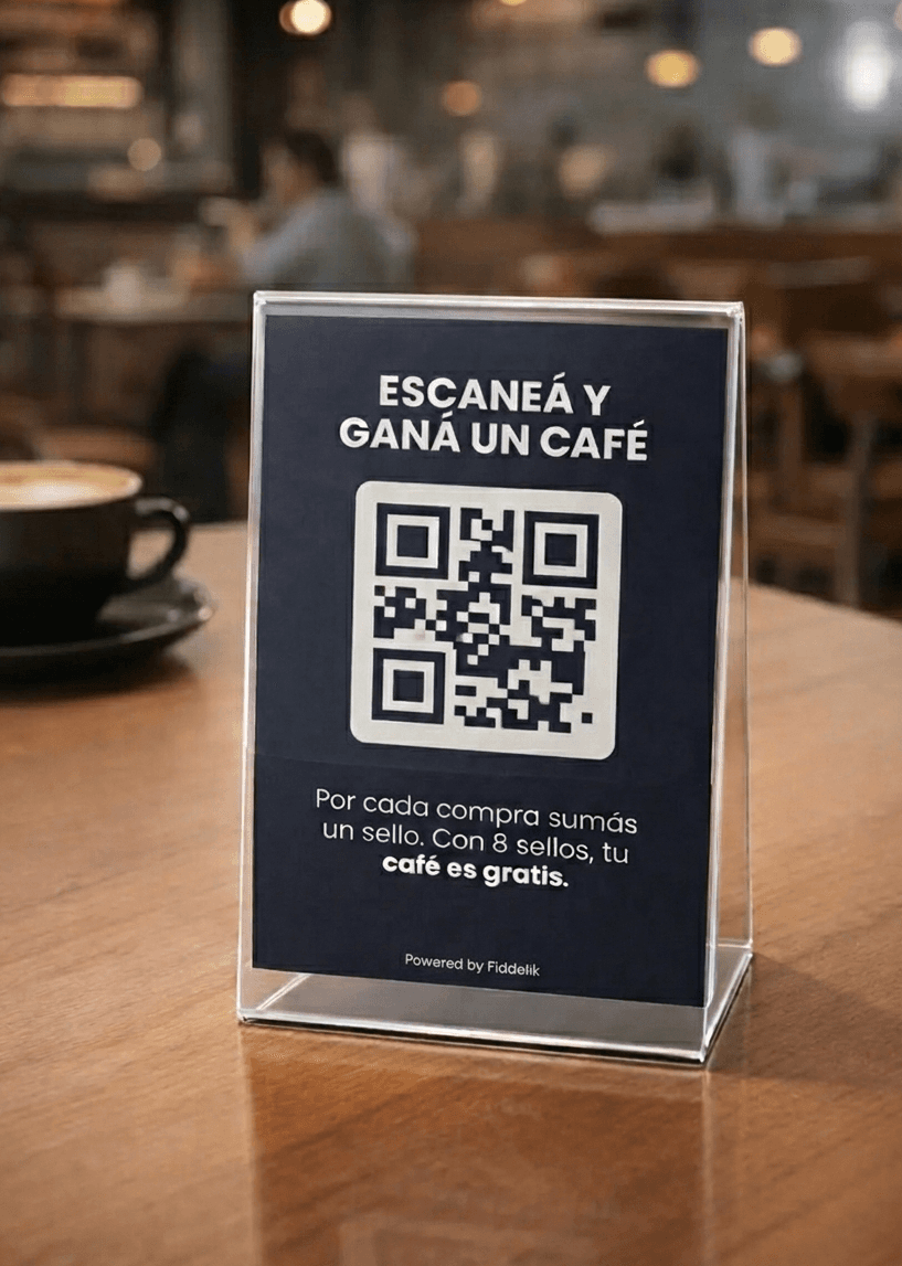 Clienta satisfecha en una cafeteria